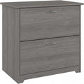 Bush Home Cabot 2 Drawer Lateral File Cabinet in Modern Gray, Home Office Chest for Letter, Legal, and A4-size Document Storage