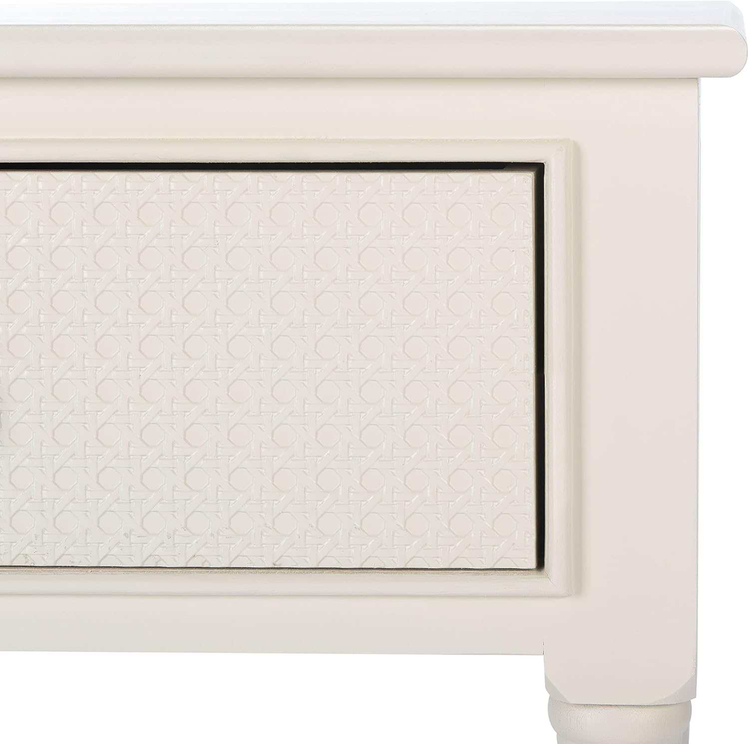 Safavieh Home Collection Haines White 2-Drawer Bottom Shelf Console Table