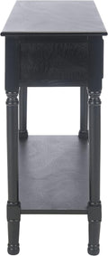 Safavieh Home Collection Haines Black 2-Drawer Bottom Shelf Console Table