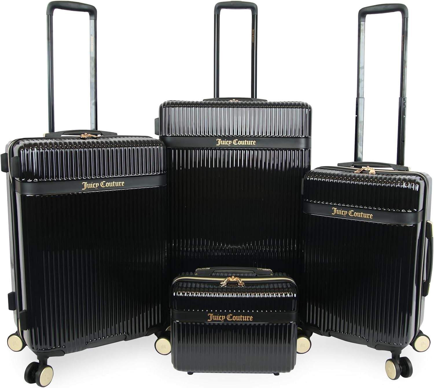 Juicy Couture Adeline Hardside 4pc Set - 21', 25', 29' and 13' vanity case