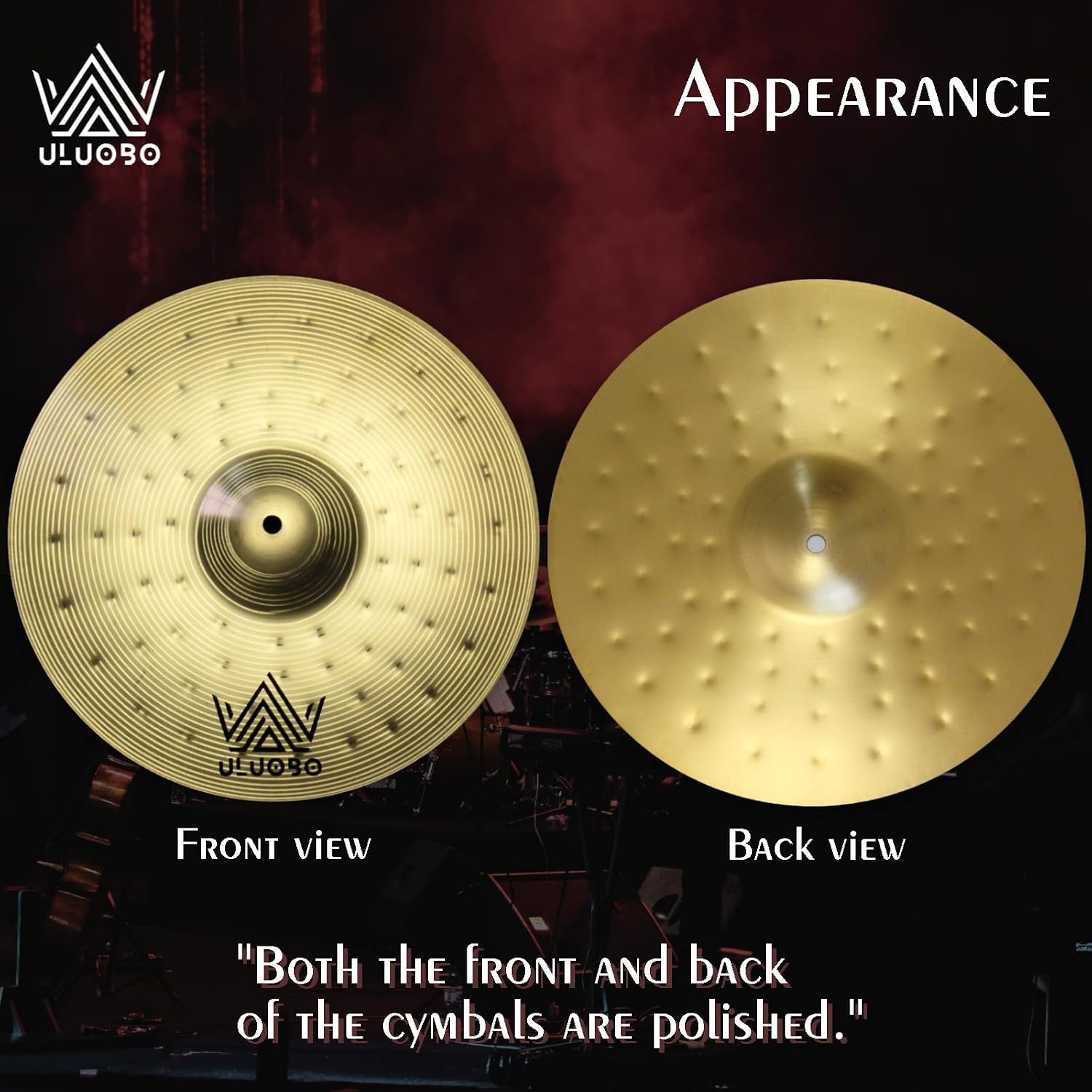 Cymbal Pack, Drum Set Cymbals 9 Pieces, Symbols for Drums