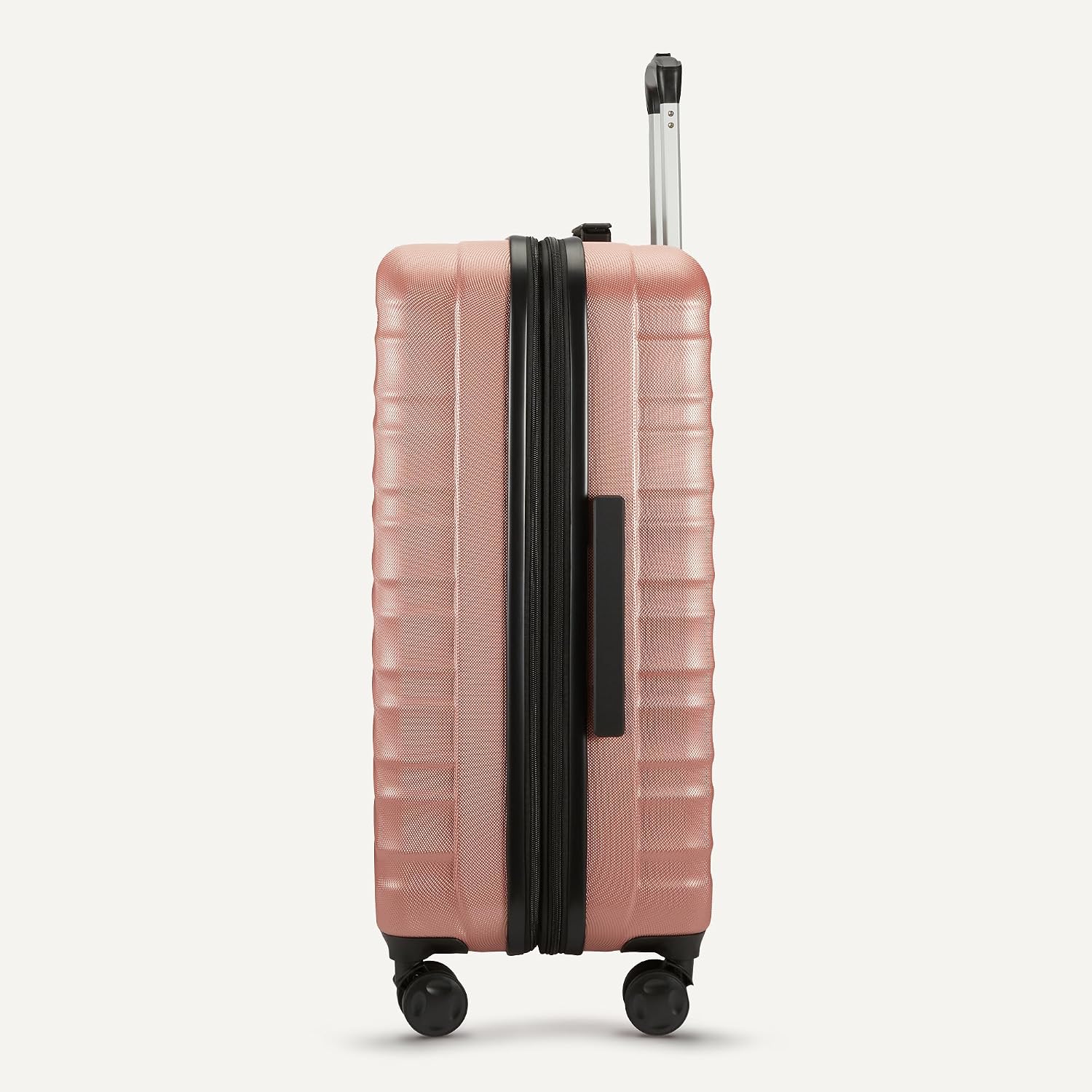 Amazon Basics 30' Hardside Large Checked Luggage, Expandable For Up to 15% More Space, Scratch-Resistant Surface, Four Multi-directional Wheels, Rose Gold