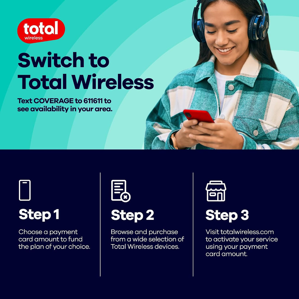 Total Wireless $95 Payment Card | Redeemable Value for Total All Access Plan