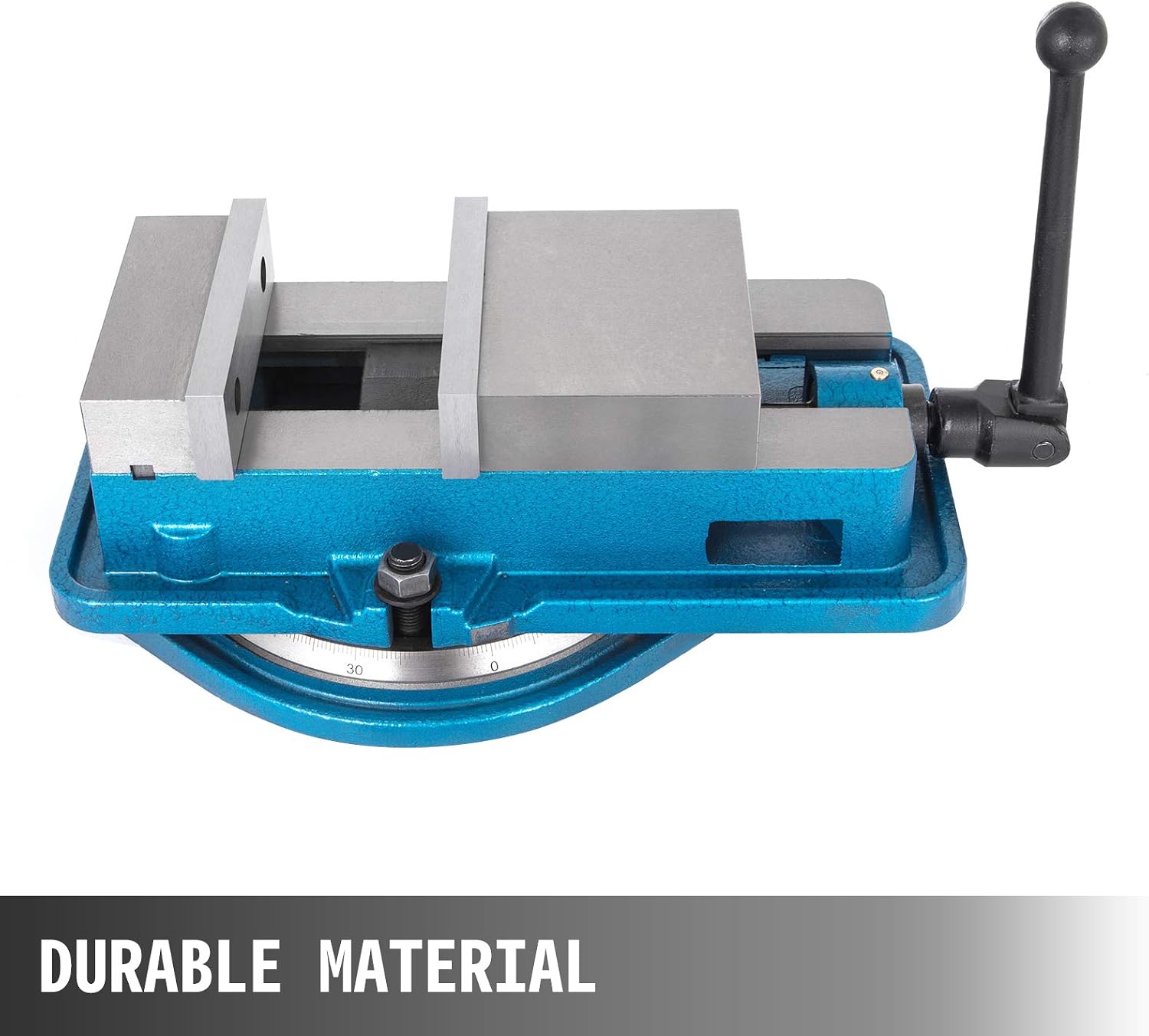 Happybuy 6 Inch Heavy Duty Milling Vise Bench Clamp Vise High Precision Clamping Vise 6 Inch Jaw Width with 360 Degrees Swiveling Base CNC Vise