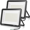 XYCN 2pack 400W LED Flood Lights Outdoor, 5000K Daylight White 50000LM Super Bright LED Arena Lights 100-277V IP66 Waterproof Commercial Lighting for Sports, Fields, Stadiums
