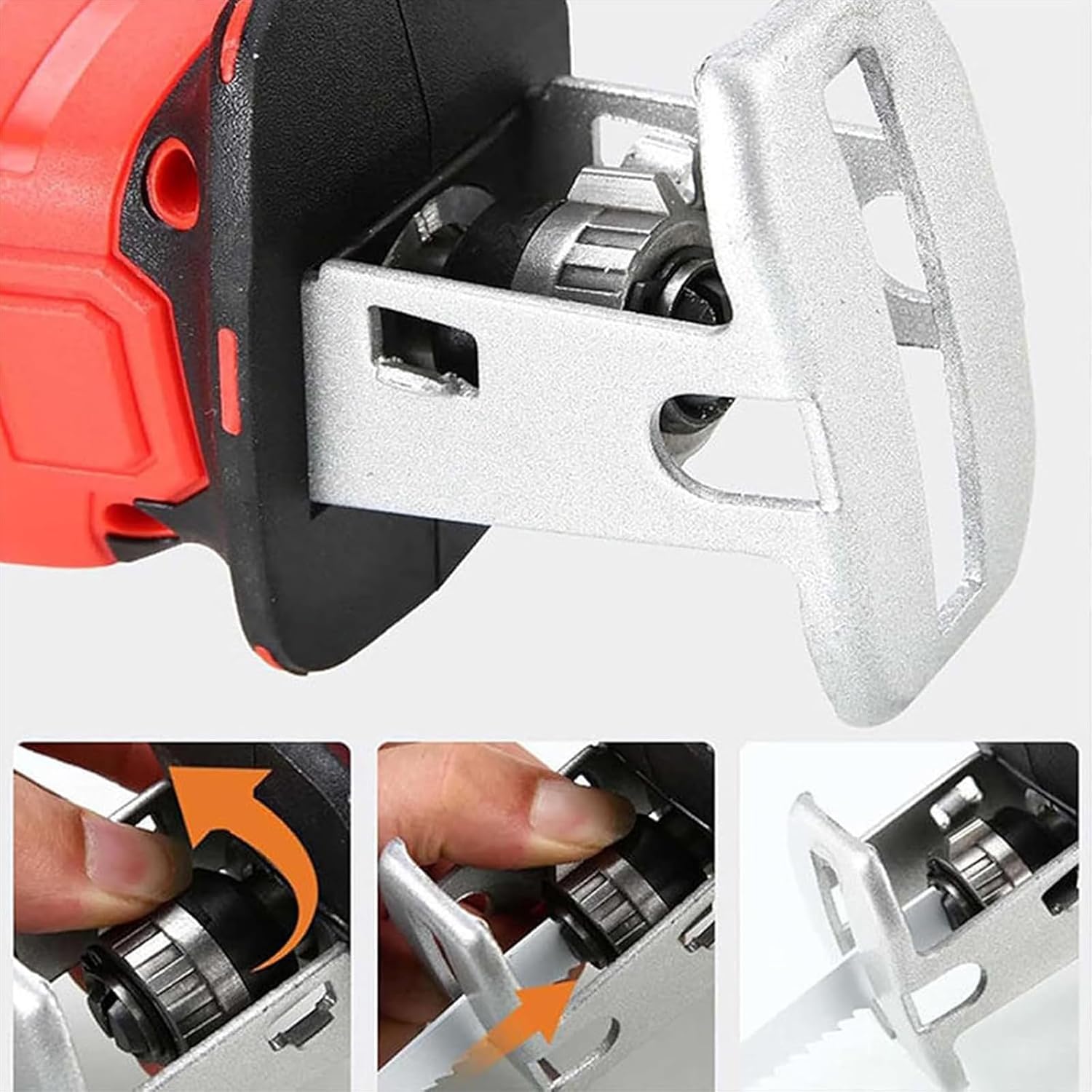 Electric Reciprocating Bone Saw Reciprocating Saw Portable Electric Bone Saw Stainless Steel Saw Blade Cordless Reciprocating Saw for Wood Trees Metal PVC Pipe Cutting,2 Batteries