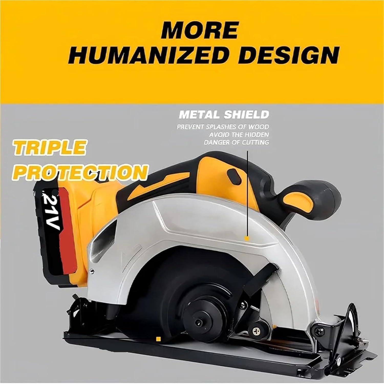 Reciprocating Saw, Cordless Circular Saw For Battery, 7 Inch Brushless Power Saws, Lightw