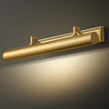 24' Brass Picture Light, 4-Light Gold Hardwired Picture Lights, 270° Rotatable Wall Sconce Lamp for Frame, Linear Art Light for Wall Painting Display Artwork Portrait Library Bulbs Included