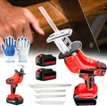 Cordless Reciprocating Saw Battery,Electric Bone Saw Butchers Saw,All-Copper Motor/Led Lighting/Rubber-Coated Handle,with 4 Saw Blades/12 Gloves