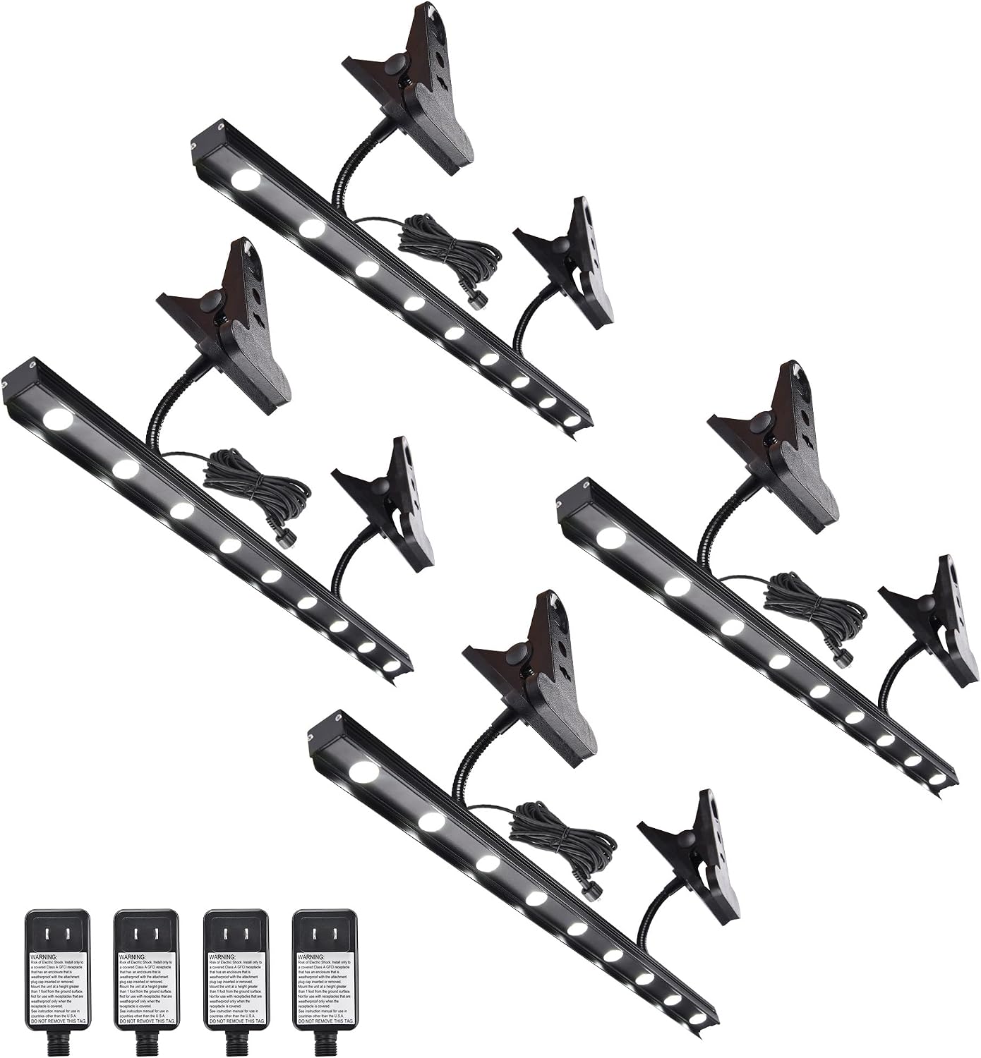 Yescom Instahibit LED Light Adjustable for Retractable Banner Stand Trade Show Exhibition Booth 4 Packs