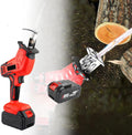 Cordless Reciprocating Saw for Powerful Reciprocating Saw, 4 Saw Blades, Variable Speed 3000 SPM for Wood/Metal/PVC/Meat/Bones Cutting,2Battery-2battery