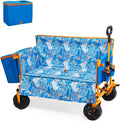 Old Bahama Bay 500lbs Love-Seat Wagon 3-in-1 Bench Wagon Seat for 2 Adults & Heavy Duty Utility Cart, 31L Detachable Cooler Bag, Adjustable Handle &Cup Holders,Perfect for The Beach, Sport, Camping