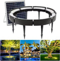 Outdoor Landscape Spotlights Solar Garden Lights, Low Voltage Landscape Tree Ring Lights, Landscape Spotlights, for Palm Tree (Warm White Light Pack of 8)