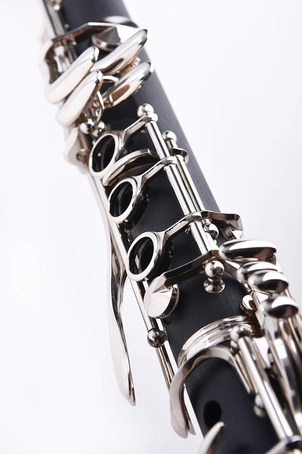 Herche Clarinet Bb Superior X5 - Upgraded - Educator Approved - Intermediate - ABS Resin - Silver-Plated Nickel-Silver Keys - Free Service Plan