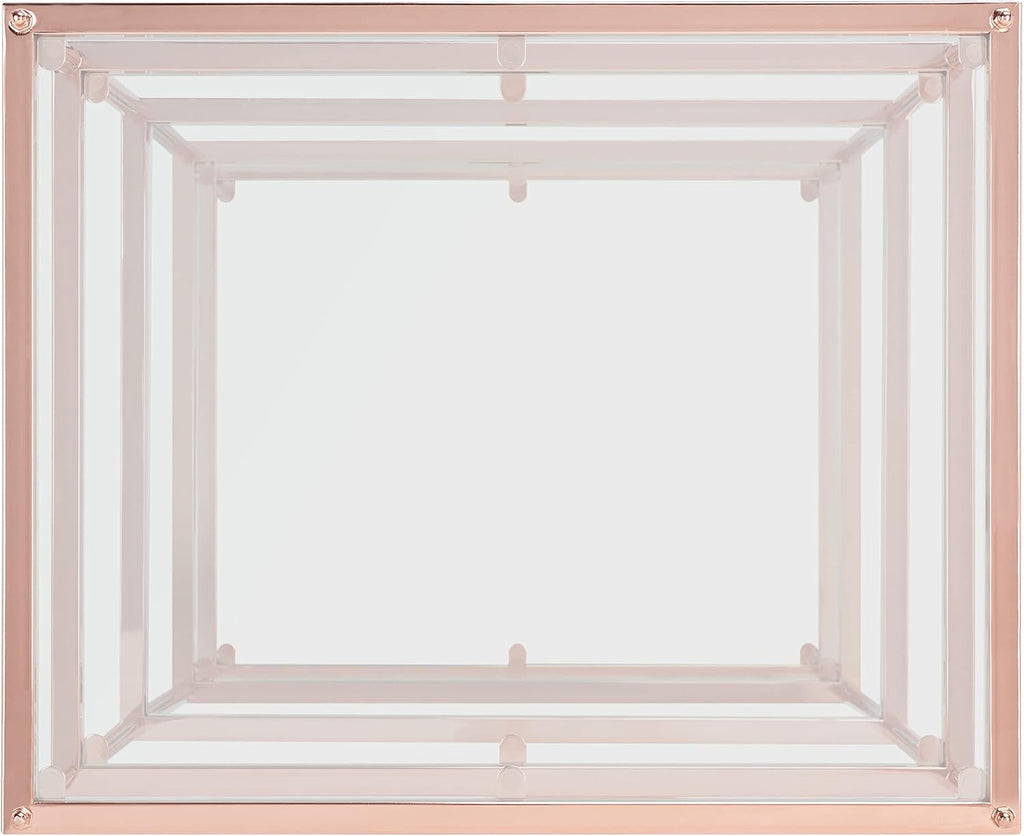 Safavieh Home Collection ACC6203 Accent Table, Rose Gold/Glass
