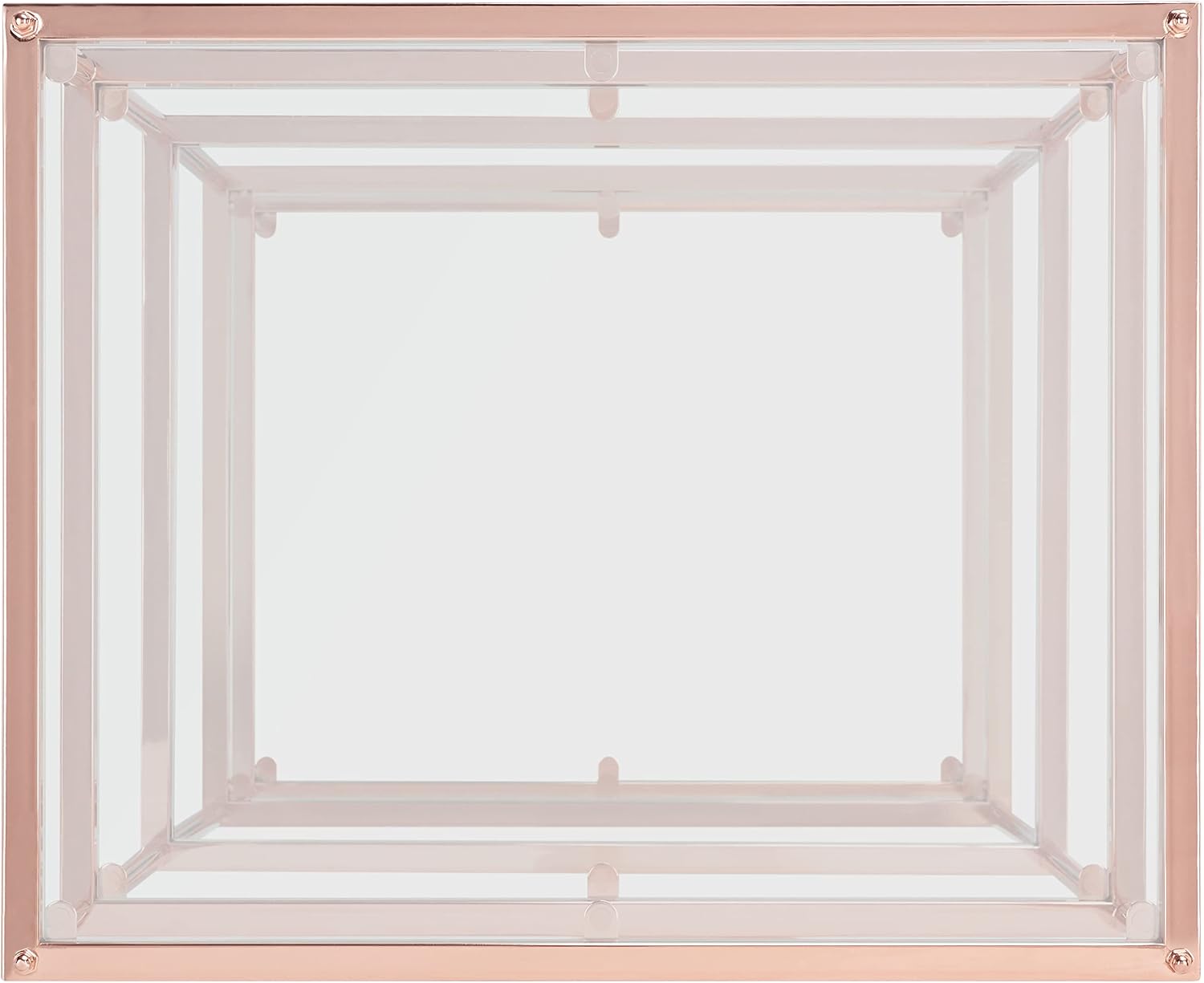 Safavieh Home Collection ACC6203 Accent Table, Rose Gold/Glass