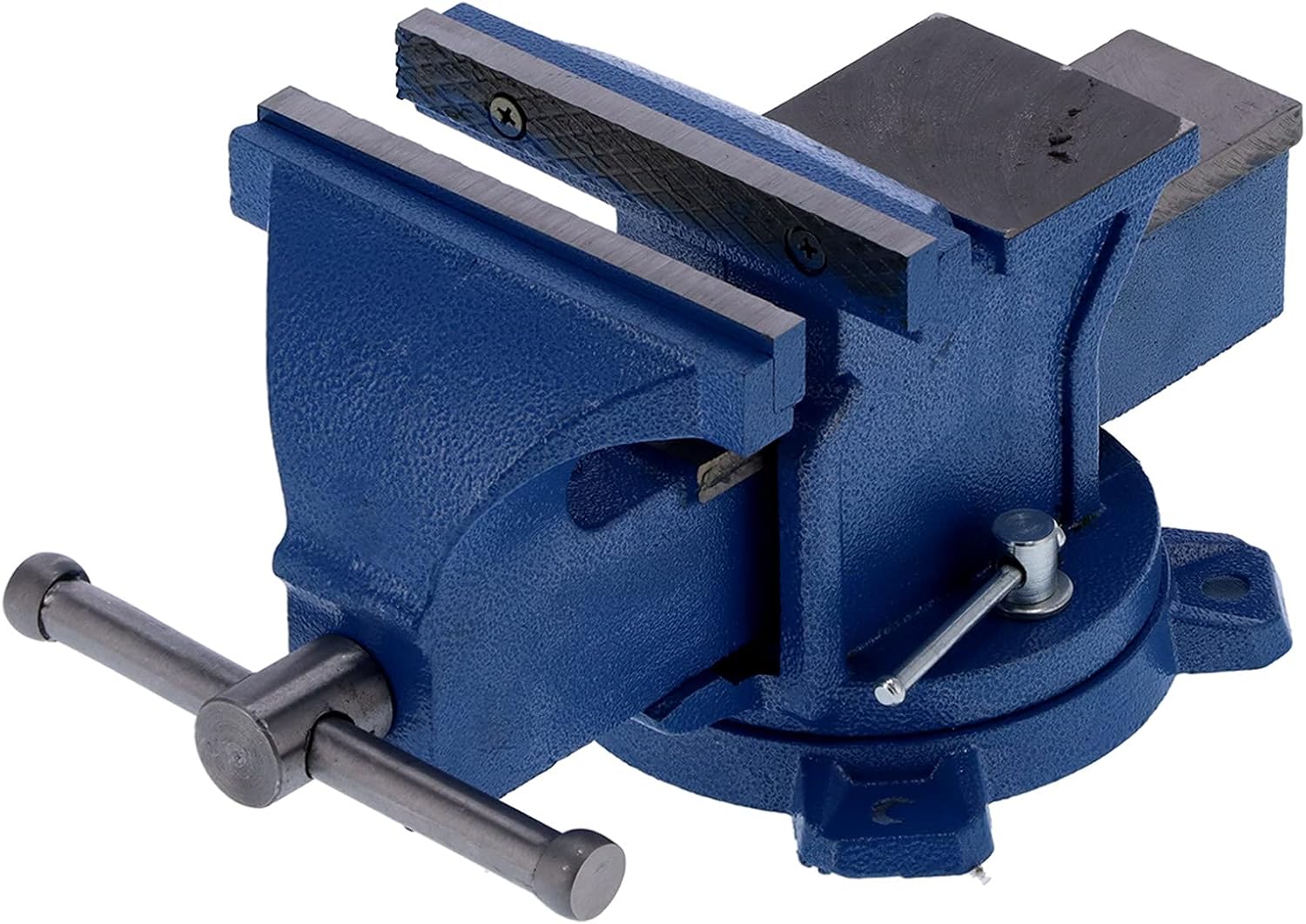 Bench Vise Heavy Duty 6 Inch Swivel Base Tabletop with Anvil Premium Metal Locking Clamp for Milling Machines Mechanical Maintenance Drilling