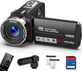 HD Camcorder Video Camera 4K 80 MP Vlogging Camera for YouTube IR Night Vision Camera 18X Digital Zoom 3.0 IPS Screen Video Recorder