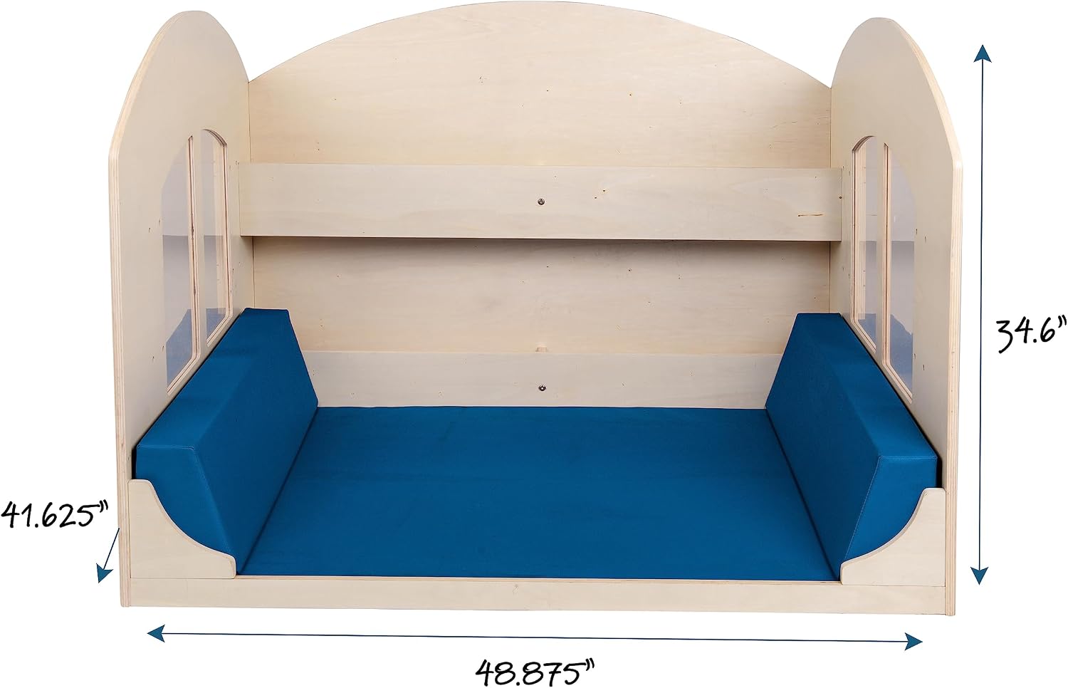Children's Factory Children's Factory Value Line Reading Nook, Kids Bookshelf, Toddler Bookshelf Reading Nook, Blue