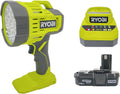 RYOBI 18V Cordless LED Spotlight PCL661 Kit - Includes Battery and Charger