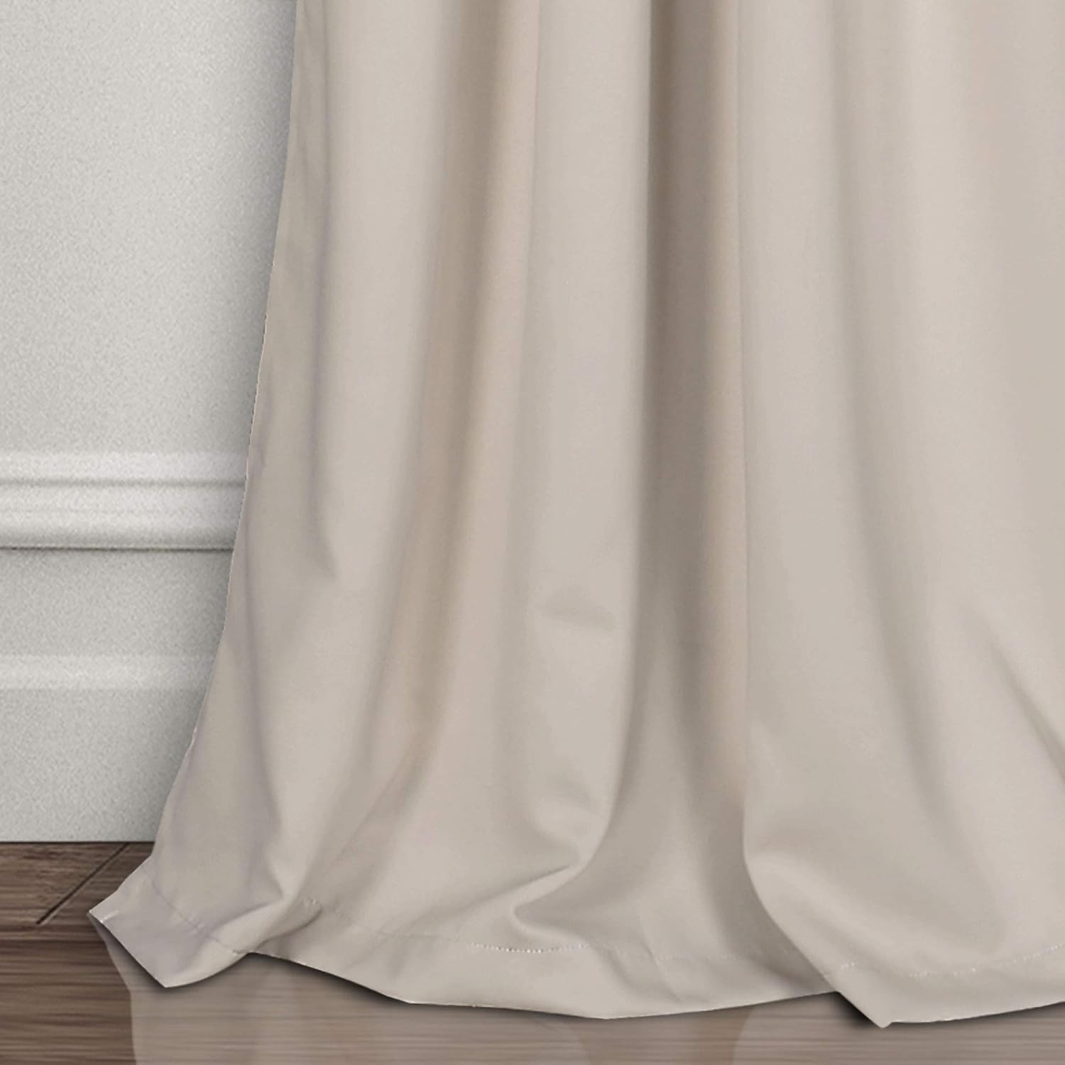 Lush Decor Insulated Grommet Blackout Window Curtain Panels, 52' W x 108' L, Wheat-Classic Modern Design-Chic Window Decor-Long Curtains for Living Room, Bedroom, Or Dining Room (Pack of 8)