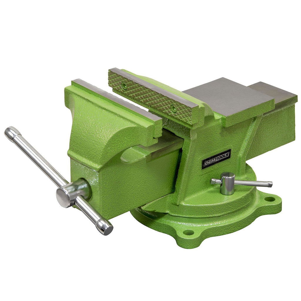 OEMTOOLS 24218 6-Inch Bench Vise with Swivel Base, Table Vise, 6-Inch Workbench Vise, Bench Vise 6-Inch Heavy Duty Swivel Base, Woodworking Bench Vise
