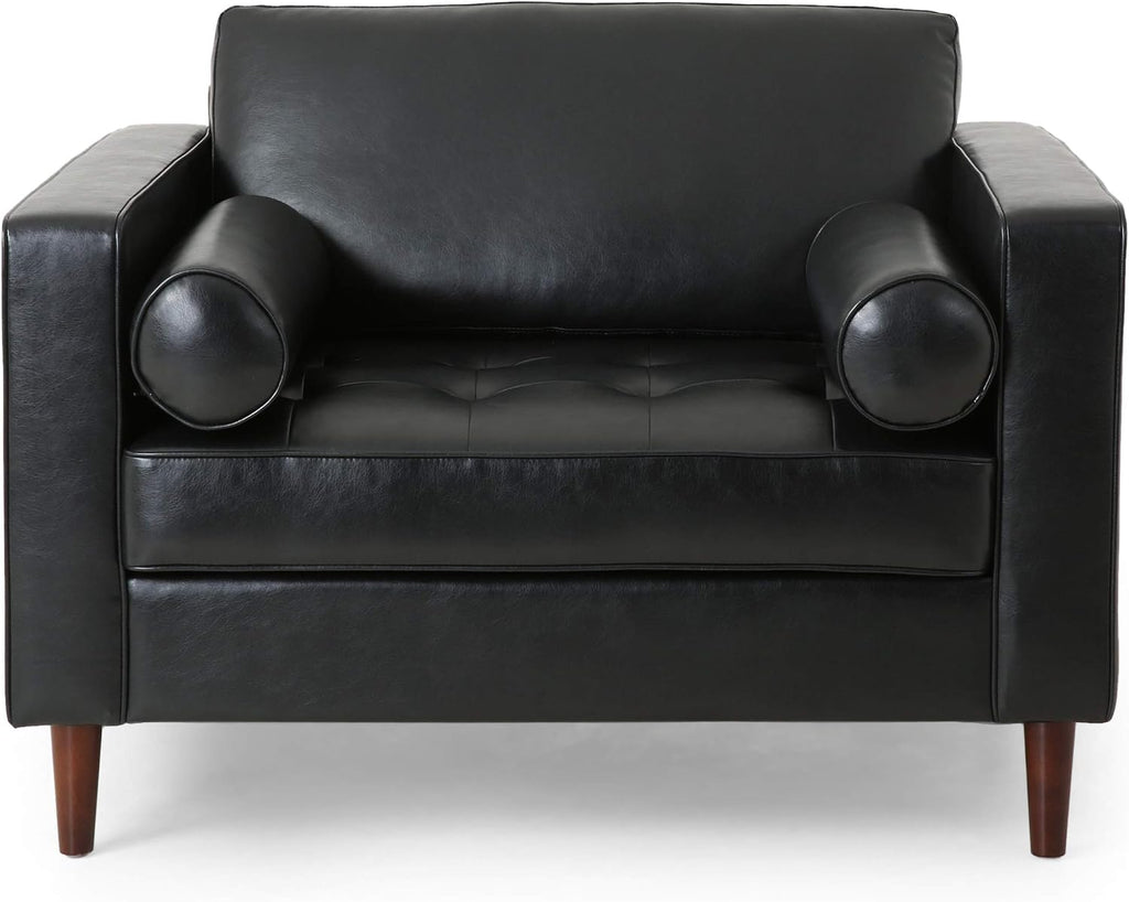 Christopher Knight Home Malinta Club Chair, Midnight + Espresso
