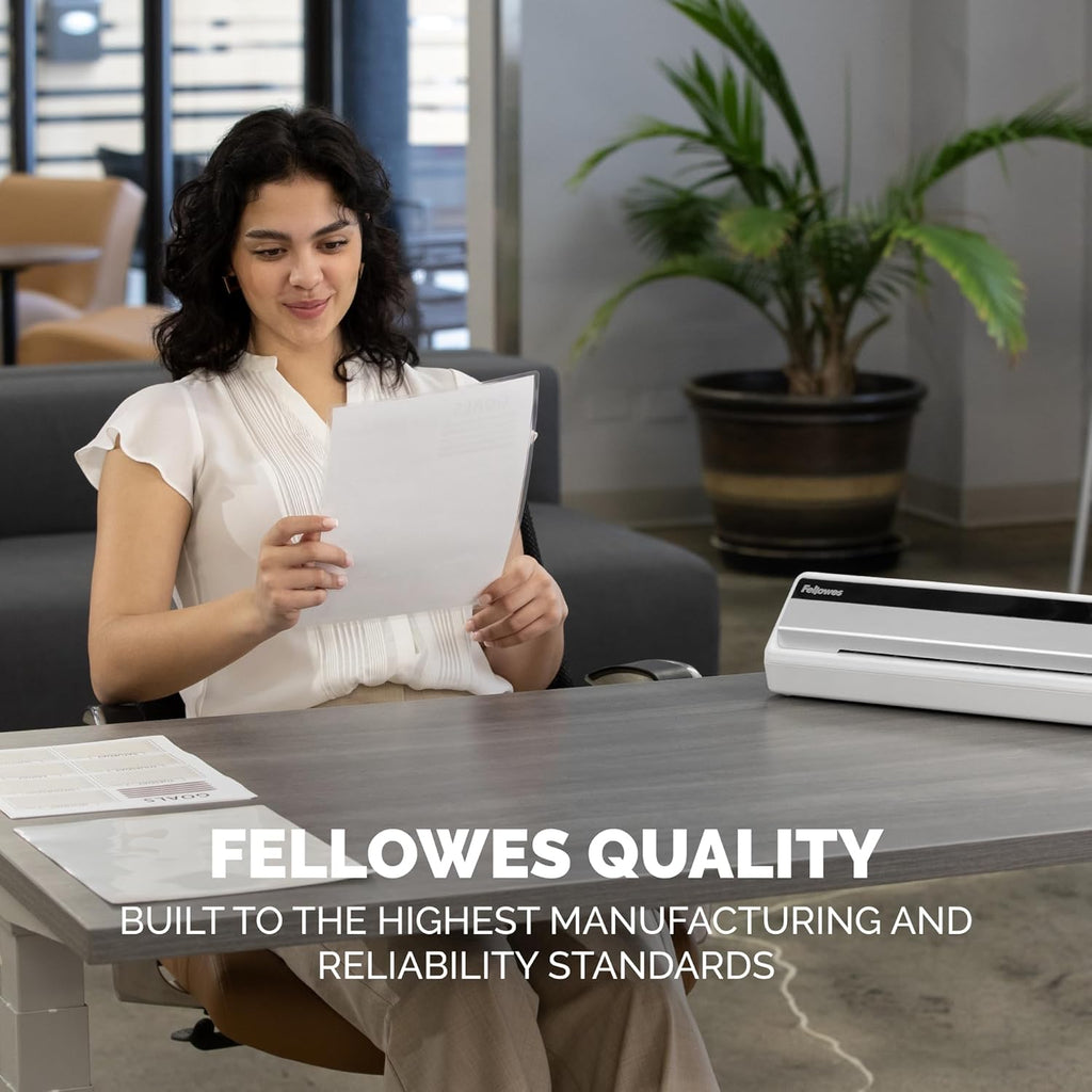 Fellowes Saturn 125 Thermal Laminator Machine for Home or Office with Pouch Starter Kit, 12.5 Inch, Fast Warm-Up, Jam-Free Design (5736601)