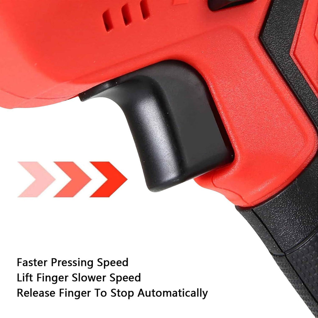 Electric Bone Saw with Battery, 0-3000rpm Stainless Steel Saw Blade, LED Lighting, Cordless Reciprocating Saw for Wood, Trees, Metal, PVC Pipe