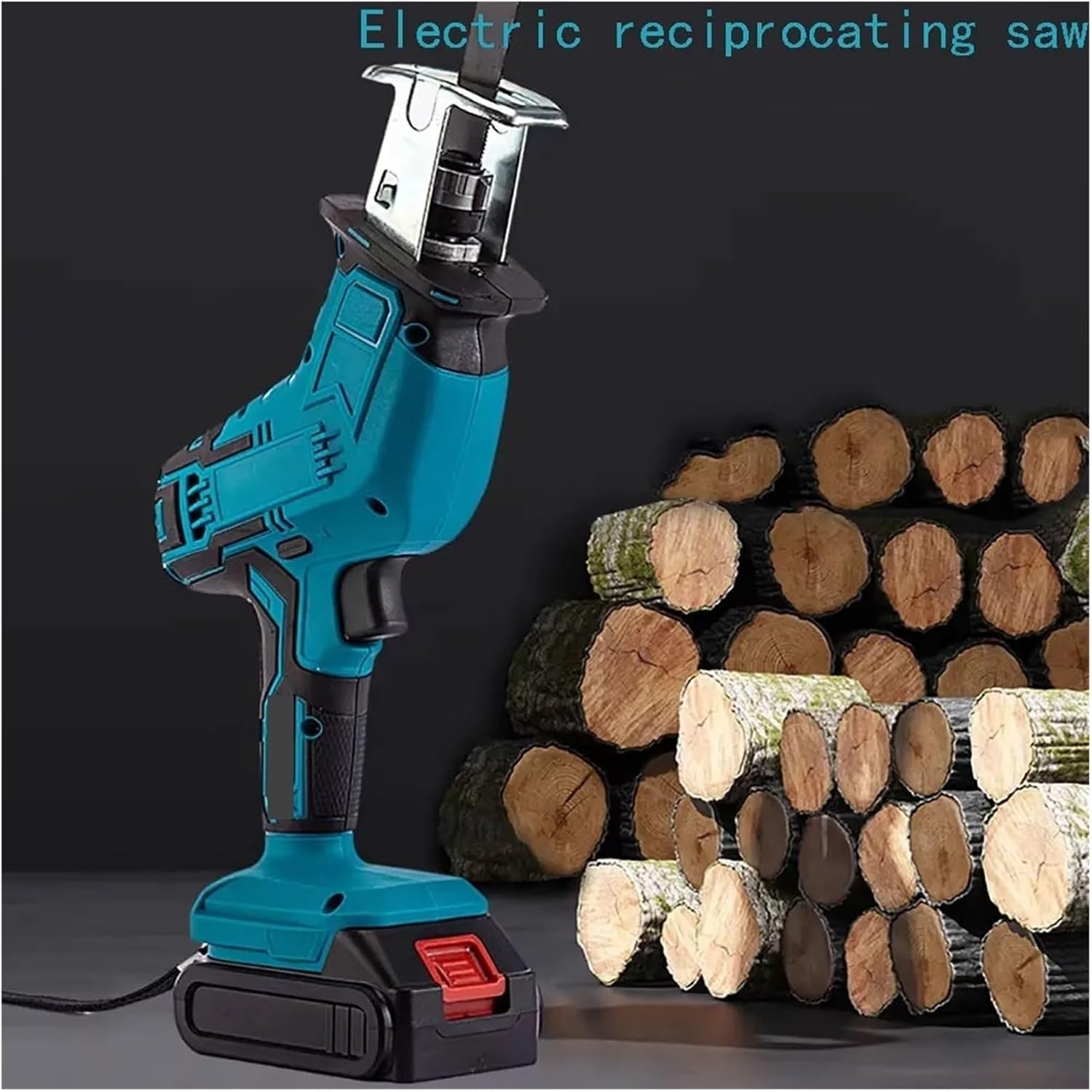 Cordless Circular Saw, Cordless Electric Reciprocating Saw Wood Metal Cutting Lithium Battery Saber Portable Power Tool (No Battery),for Woodworking, Stone