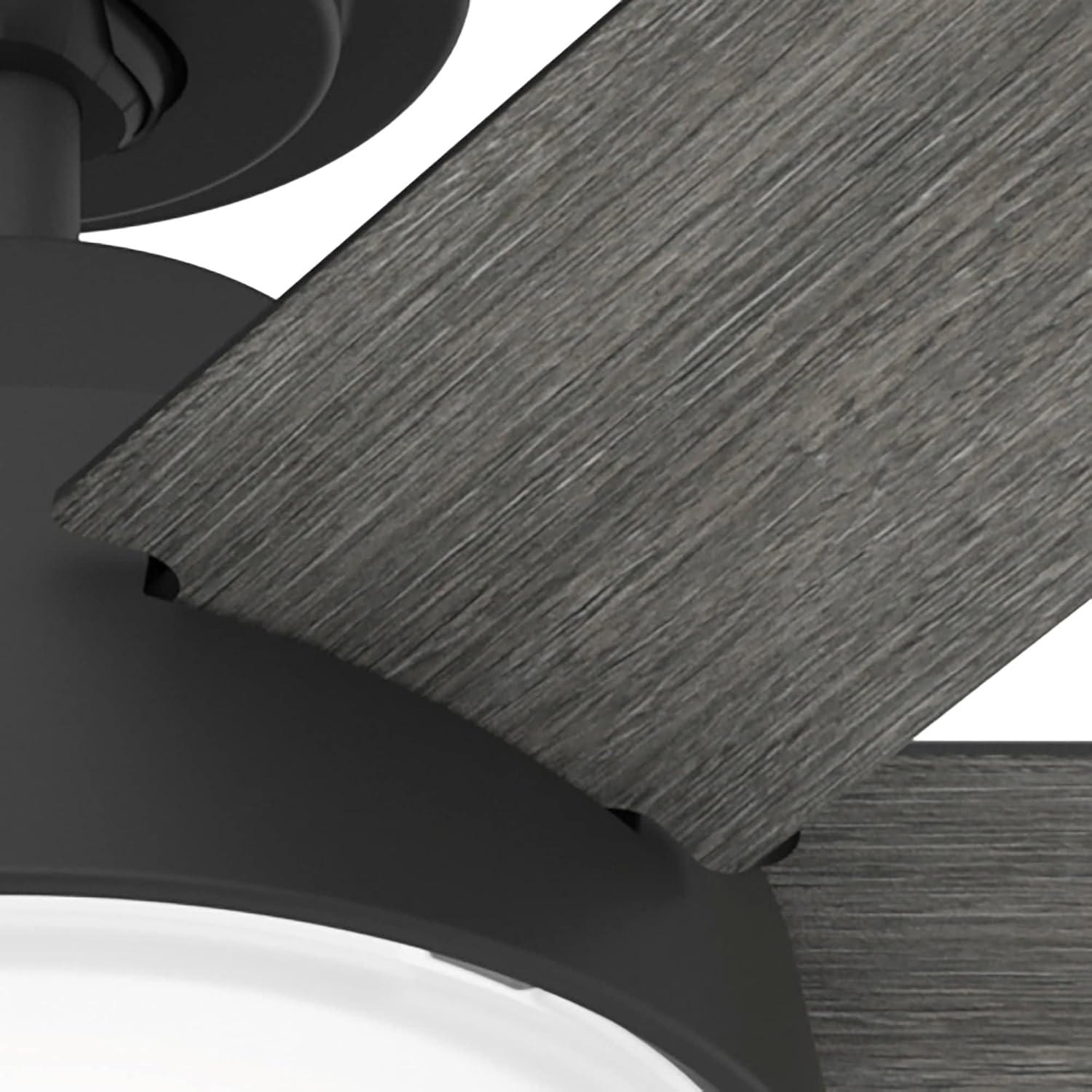 Hunter 52 inch Donatella Matte Black Ceiling Fan with LED Light Kit and Handheld Remote