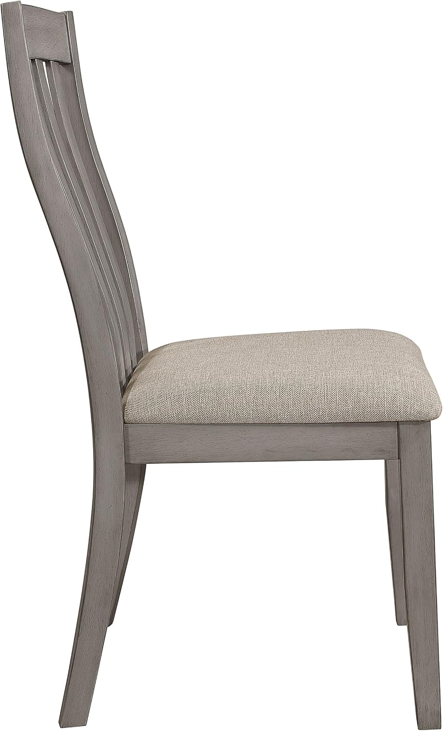 Coaster Home Furnishings - Nogales - Asian Hardwood - Set of 2 Dining Side Chairs with High Slatted Backs, Foam-Padded Seats and Tapered Legs - Dining Room and Kitchen - Coastal Gray - 109812