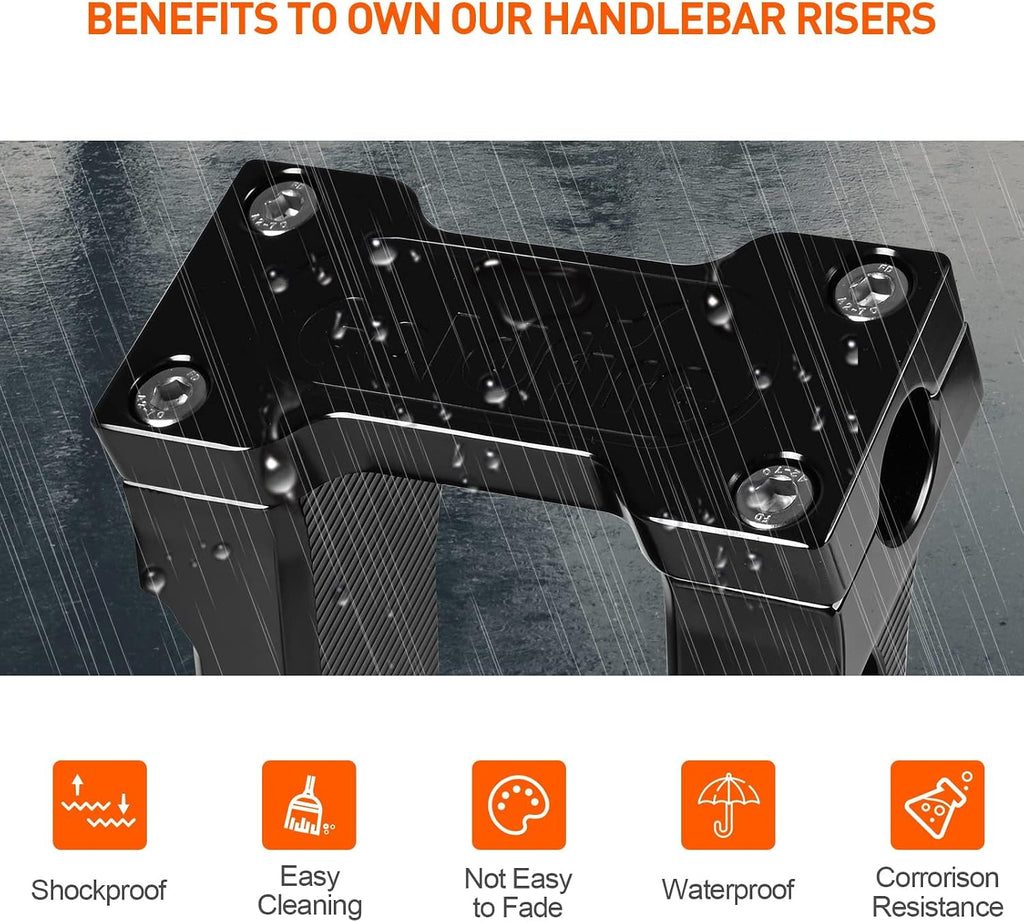 Aluminum CNC straight-type universal handle lift frame, suitable for Harley, Dyna Softail Sportster low rider models, Fat Street Bob FLSL FXBB FXBR FXLRST models (6inch)