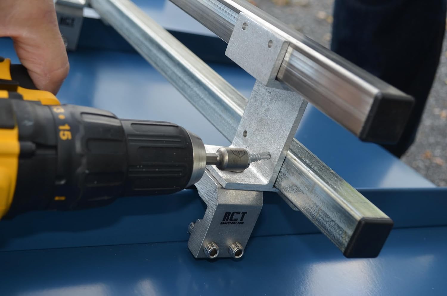 Double Bar Snow Retention System for Standing Seam Metal Roofs – Heavy-Duty, No-Penetration Design | Made in USA by SnoBlox-SnoJax (Galvanized Steel)