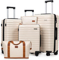 Cosbarn Luggage Sets 5 Piece Suitcases with Wheels, Suitcase Set ABS Hard Case Luggage with Spinner Wheels Durable Travel Luggage