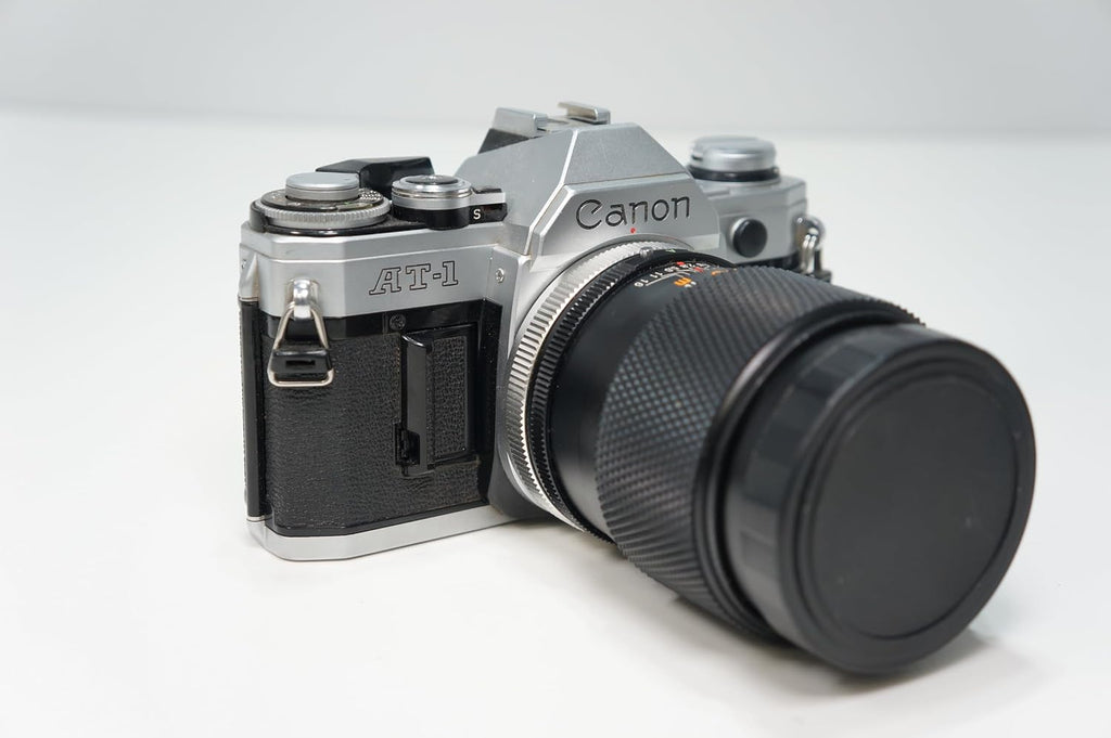 Canon AT-1 Chrome 35mm SLR Film Camera With Zoom FD mount lens. (Renewed)