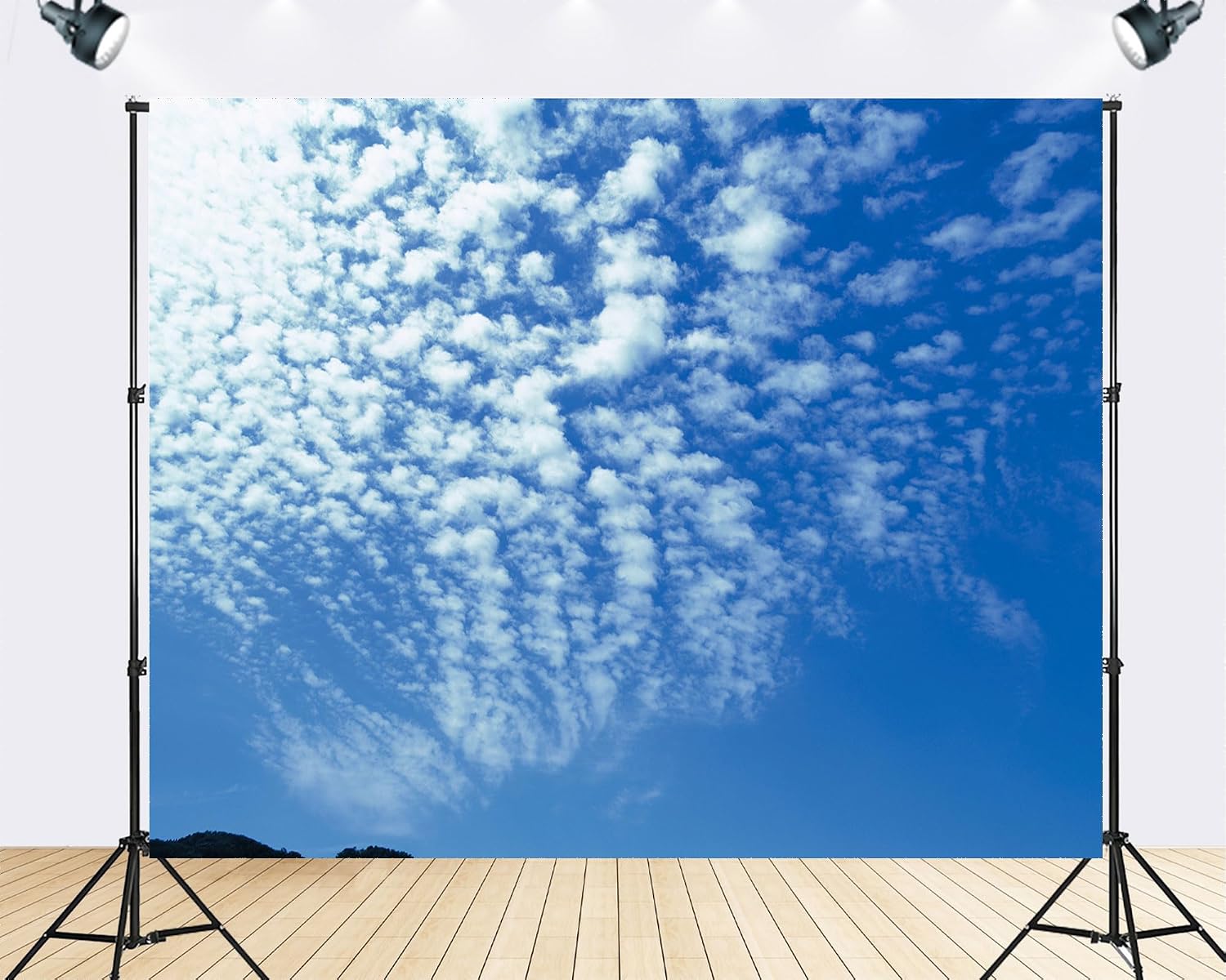 Trykid 20x10ft Blue Sky White Clouds Backdrop Clear Sky Clouds Natural Scenery Photography Background Newborn Wedding Birthday Party Decoration Photo Studio Prop Fabric