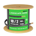 SYSTON 10/2 Low Voltage Landscape Lighting Direct Burial Stranded Wire Cable, 10 Gauge 2 Copper Conductors for Outdoor Spotlight Pathway Lighting and More Low Voltage Applications Use - 500 FT