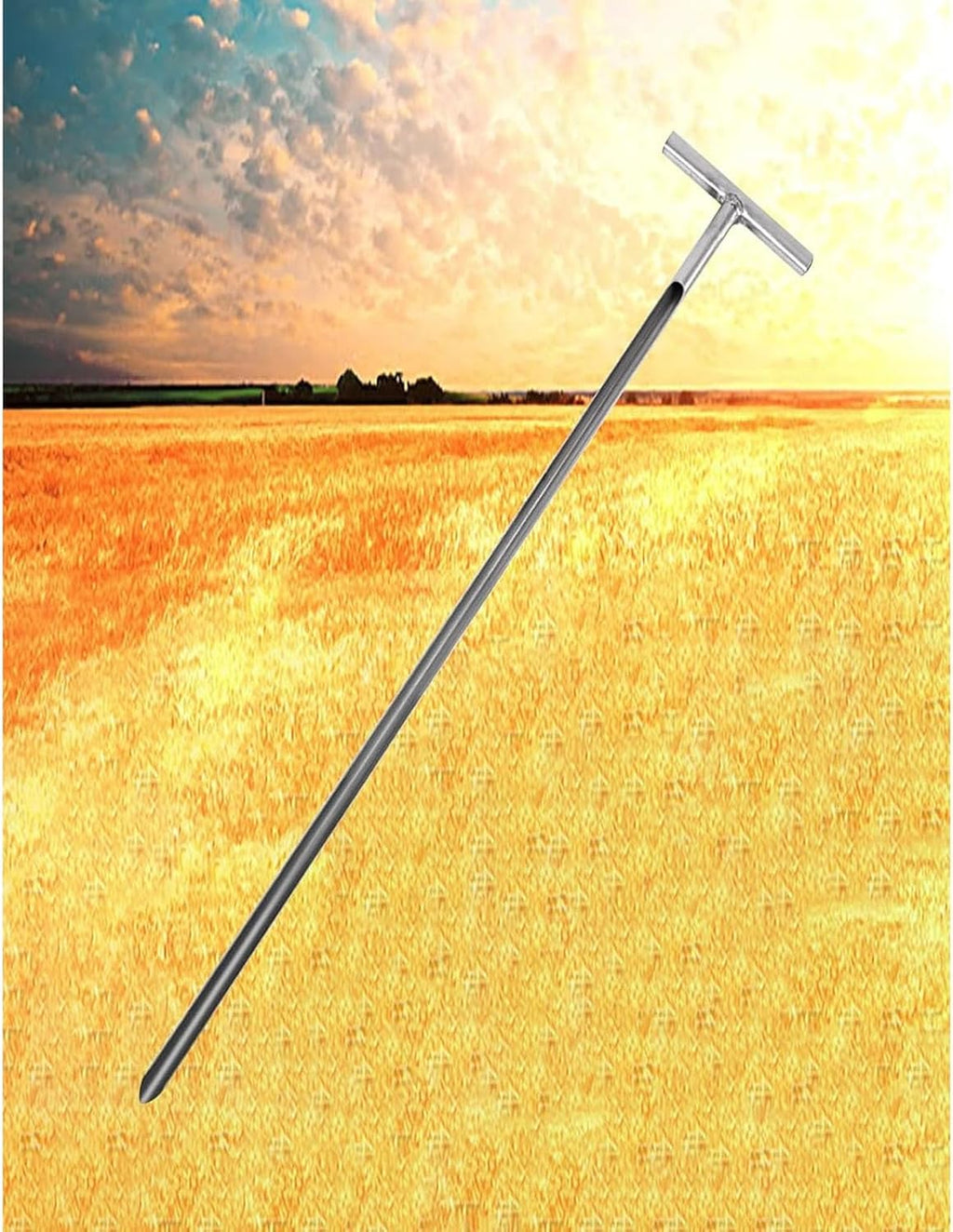 Stainless Steel Soil Sampling Probe Kit - 2.5cm/40cm Grain Sampler Tool for Soil Testing, Durable Sack Bag Included, Ideal for Agriculture and Garden Use