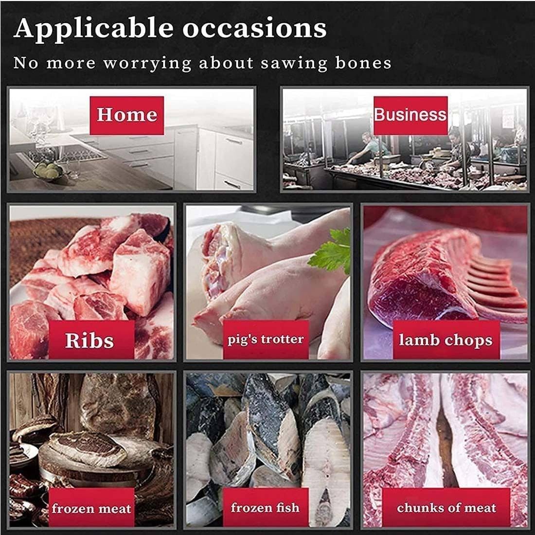 Cordless Electric Butcher'S Saw, Professional Handheld Reciprocating Bone Saw For Home Use, Battery Powered, Multifunctional Meat, Pork, Fish And Rib Sawing Machine,2-2