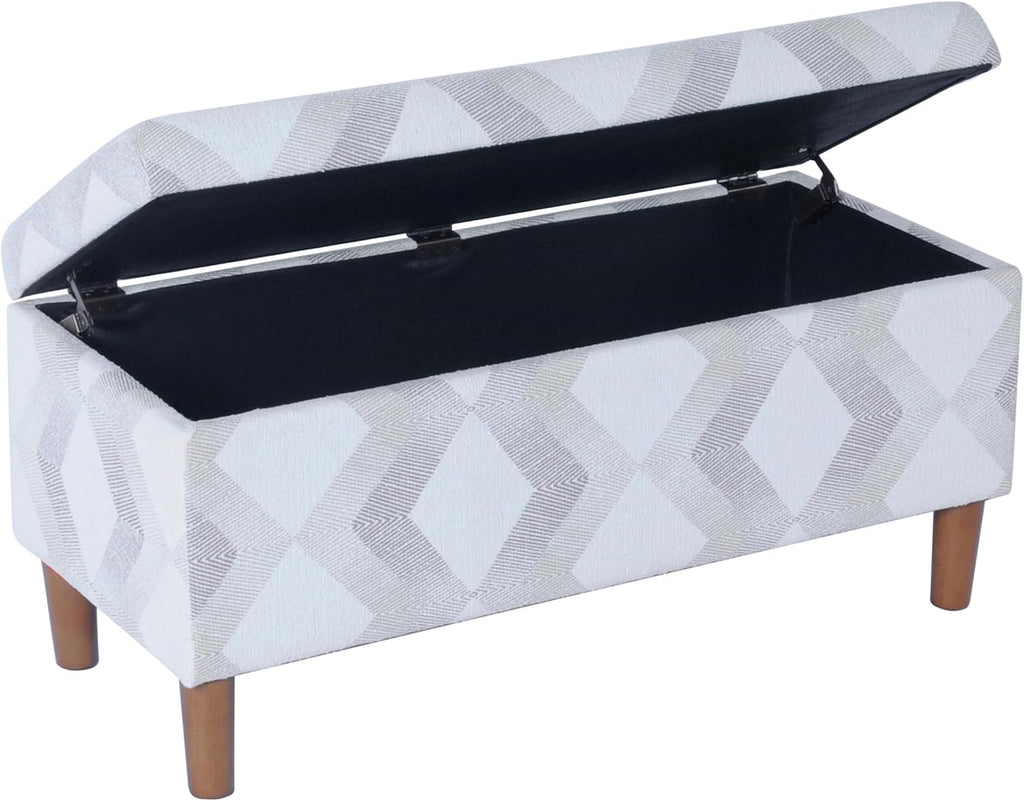 HomePop Malmo 36' Storage Bench - Natural Woven Geo