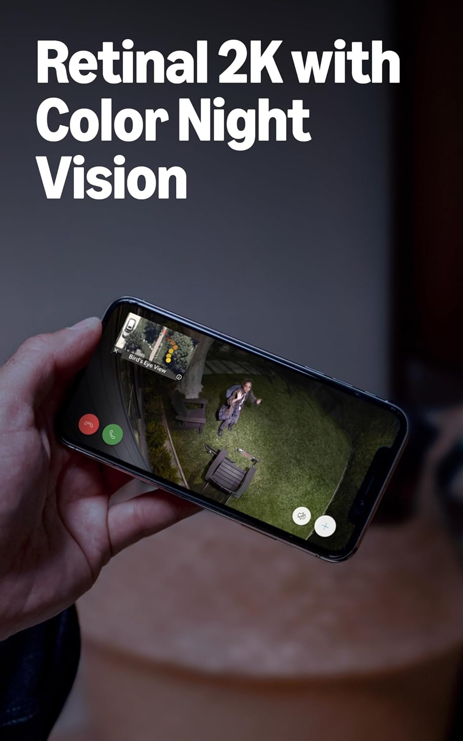 Like-New Ring Spotlight Cam Pro, Plug-In, Home or business security, Retinal 2K Video, Color Night Vision and Two-Way Talk with Audio+, Black