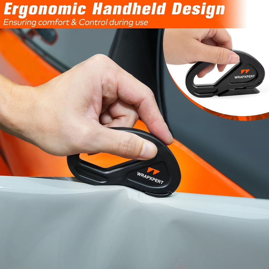 WRAPXPERT Window Tinting Tools for Windshield/Rear Glass Film Install and Clean Includes Bulldozer Squeegee, Window Scraper, Felt Squeegee, Small PPF, Utility Knife, Vinyl Wrap Cutter