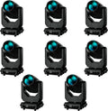 Moving Head Light 280W 10R WZYBUTA LED Beam Stage Lights DJ Lights 17 Gobos 15 Colors DMX512 Prism Rainbow Effect Spotlights Sound Activtaed for Bar Disco Wedding Concert Lighting (8 Pack)