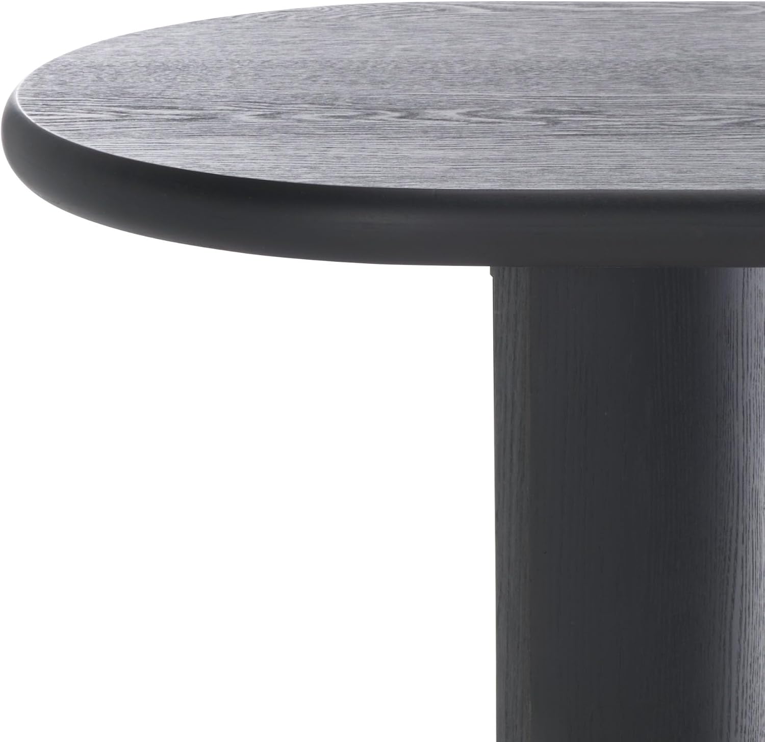 SAFAVIEH Home Collection Koka Black Oval Top Console Table (Fully Assembled)