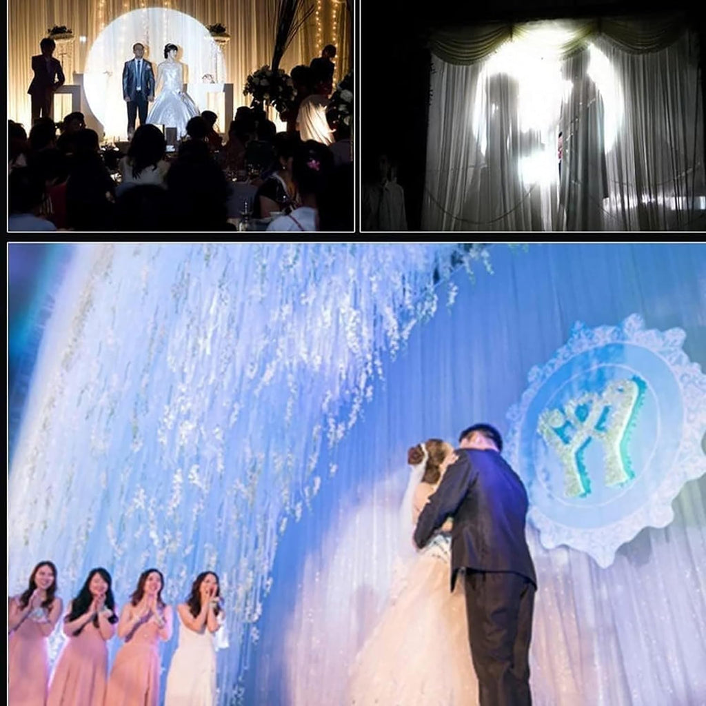 200W LED Stage Spotlight, Black, Modern Style, Floor Mount, Manual Control, Adjustable Aperture, 24V DC, 1A, 1 Light Source