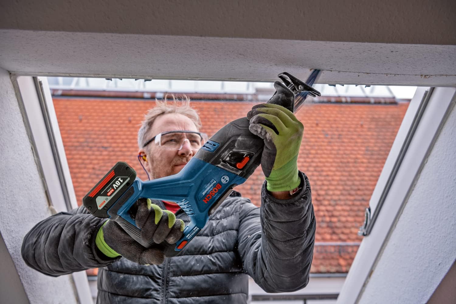 Bosch Professional BITURBO Cordless Reciprocating Saw GSA 18V-28 (Batteries and Charger not Included, in L-BOXX) 06016C0001