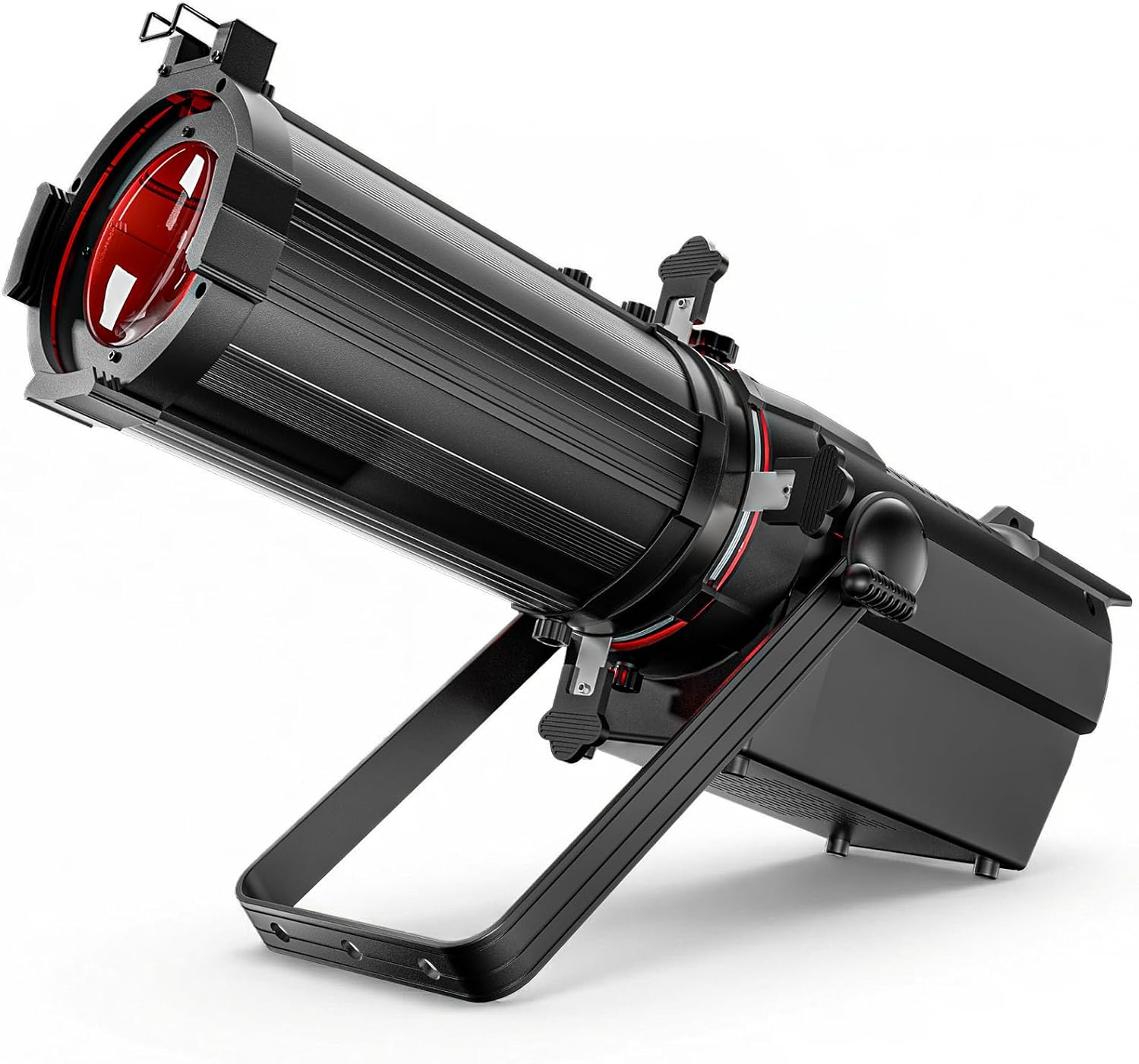 SHEHDS LEKO Profile Stage Spotlights LED Zoom 350W RGBW, Zoom Range of 19°–46°, 3,000 to 14,000K Par Ellipsoidal Lights Manual Focus Four-Leaf Manual Cut Light Barrier DMX512 Disco DJ Lights for Show