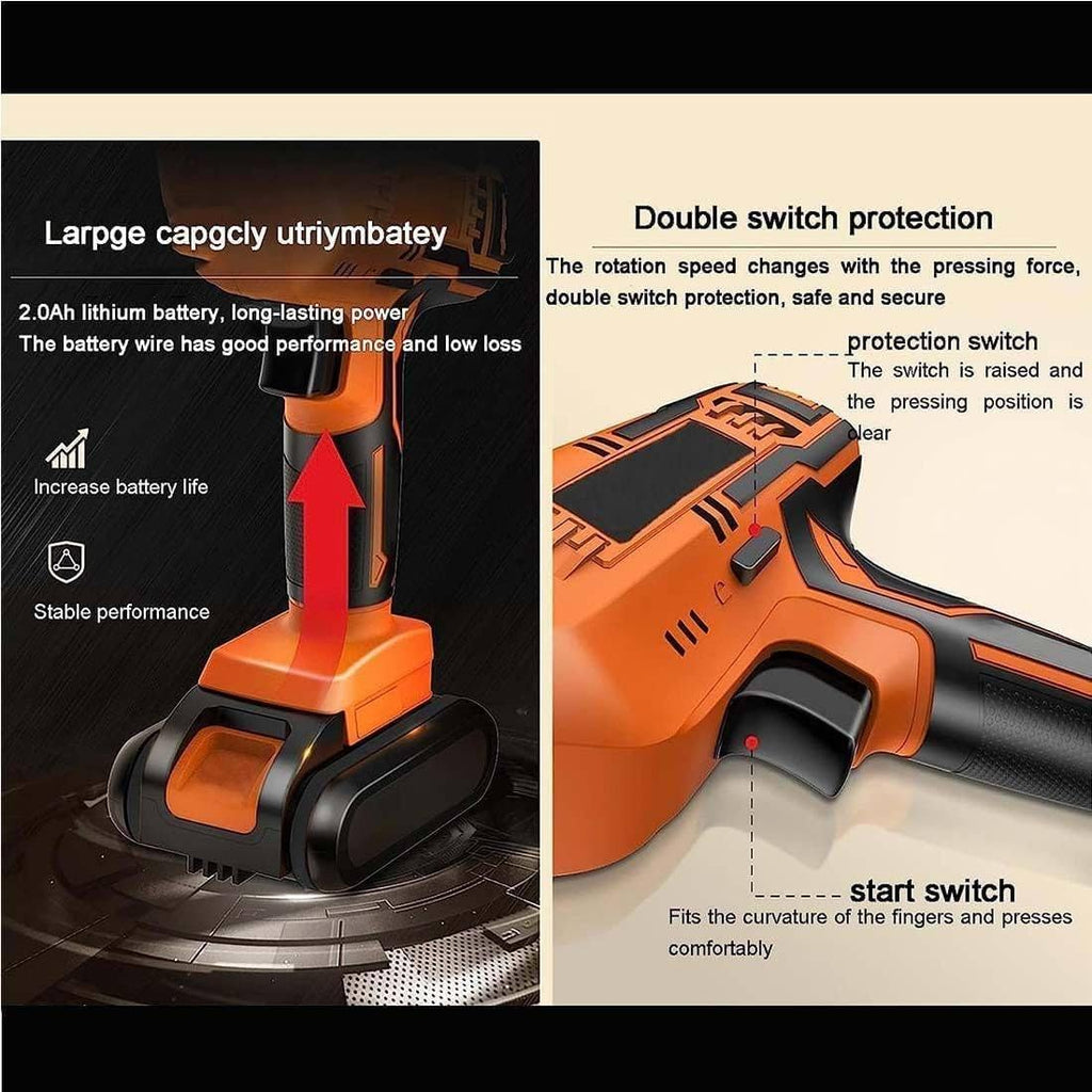 Cordless Electric Butcher'S Saw, Professional Handheld Reciprocating Bone Saw For Home Use, Battery Powered, Multifunctional Meat, Pork, Fish And Rib Sawing Machine,2-2