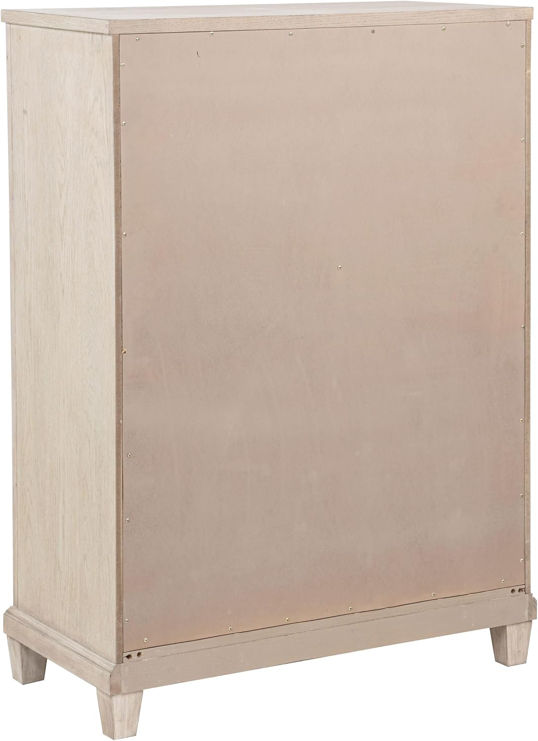 Coaster Home Furnishings - Pembroke - Wood - 5-Drawer Chest of Drawers with Stepped Trim, Ring Pulls, Hidden Storage, Rectangular Profile and Coastal Style - Bedroom - Washed Oak - 215925